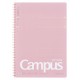 Kokuyo - Campus - Soft ring - Notebook - B5 - 40 Sheets - 6mm - Dotted Line - Pink