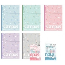 Campus Notebook Limited Edition 5 Pack 6MM Dotted Line (Palette Tree)