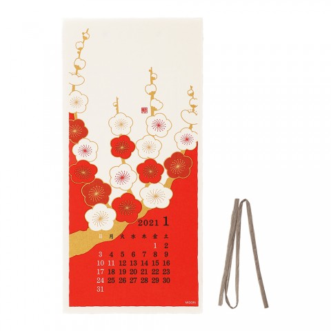 Calendar Wall-Hanging Echizen Paper S Flower Calendar Wall-Hanging Echizen Paper S Flower
