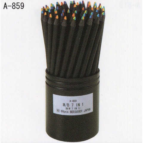 Eyeball Pencil Color Pencils - 7 Color In 1 Black