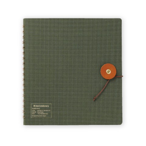 Kleid String-Tie Notebook 02 - Olive Drab Kleid String-Tie Notebook 02 - Olive Drab