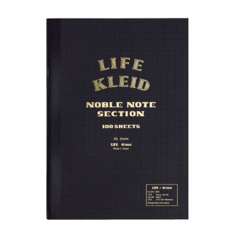 kleid X Life Noble Notebook - A5 - Black - Cream Paper kleid X Life Noble Notebook - A5 - Black - Cream Paper