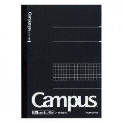 Kokuyo - Campus Notebook - A5 - 5 mm Grid Rule - Black
