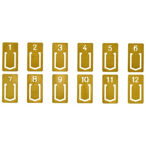 TRC Brass Products - Brass Number Clip TRC Brass Products - Brass Number Clip