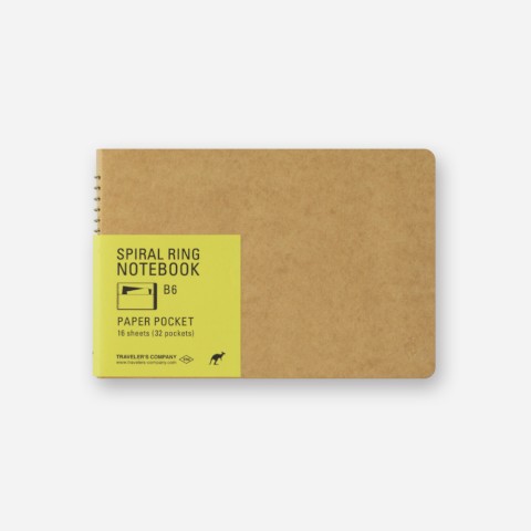TRC Spiral Ring Notebook - B6 - Paper Pocket TRC Spiral Ring Notebook - B6 - Paper Pocket