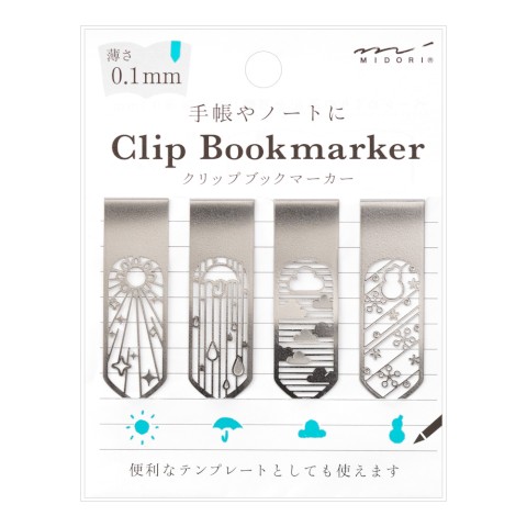 Midori Bookmarker Clip - Weather Midori Bookmarker Clip - Weather