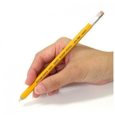 OHTO Wooden Mechanical Pen Regular 0.5mm - Yellow