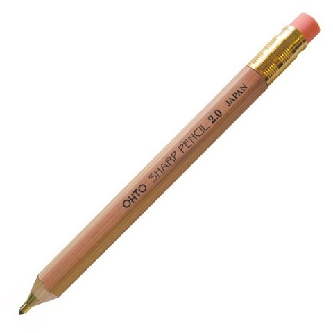 OHTO Wooden Mechanical Pen Thick 2.0mm - Natural