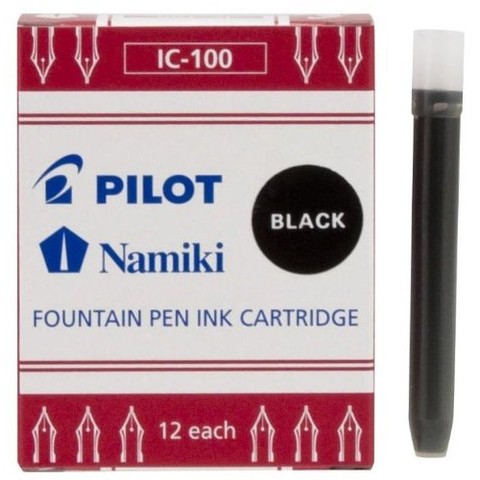 Pilot Namiki Foutain Pen Refill - Ic100 Black Pack Of 12 Pilot Namiki Foutain Pen Refill - Ic100 Black Pack Of 12