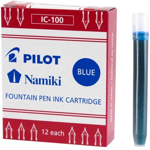 Pilot Namiki Foutain Pen Refill - Ic100 Blue Pack Of 12 Pilot Namiki Foutain Pen Refill - Ic100 Blue Pack Of 12