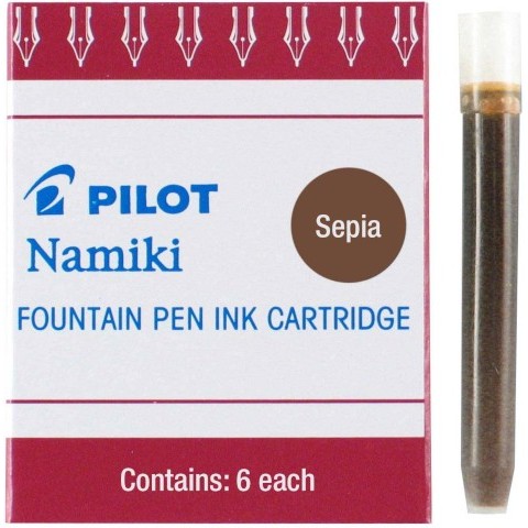 Pilot Namiki Foutain Pen Refill - Ic-50 Sepia Pack Of 6 Pilot Namiki Foutain Pen Refill - Ic-50 Sepia Pack Of 6