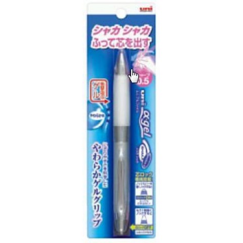 Uni Alpha Gel Soft Type Shaker Model 0.5mm - Barrel:White Uni Alpha Gel Soft Type Shaker Model 0.5mm - Barrel:White