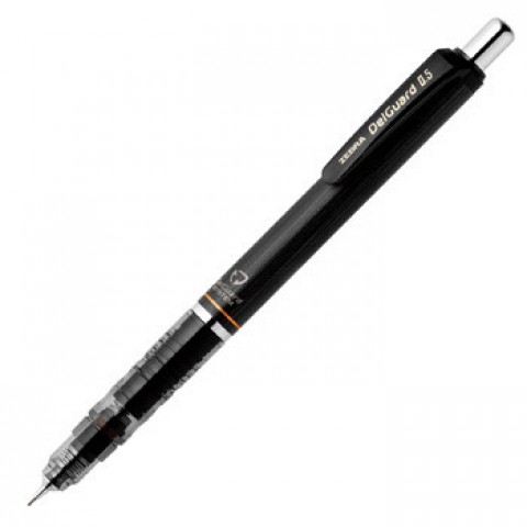 Zebra Delguard Mechanical Pencil 0.5mm - Black Zebra Delguard Mechanical Pencil 0.5mm - Black