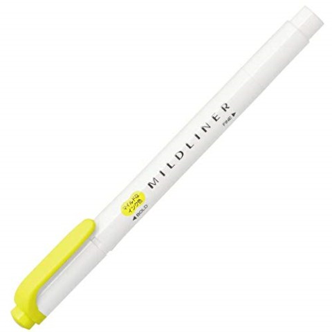 Zebra Mildliner - Mild Lemon Yellow Zebra Mildliner - Mild Lemon Yellow